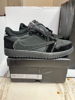 Nike Jordan 1 Low Travis Scott Black Phantom Size 9.5