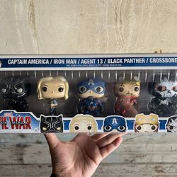 2016 Funko POP! Captain America Civil War 5-pack Disney Store Exclusive