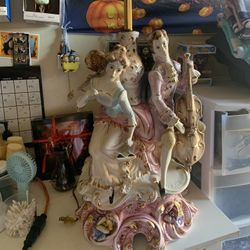 Antique Lamp Porcelain 