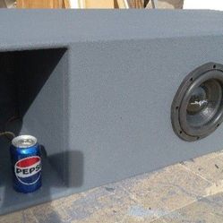 Custom Ported Enclosure With Four Skar 8" DVC Subwoofers - See Pictures Read Ad 