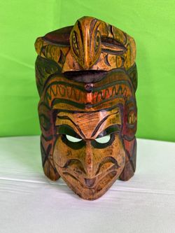 Carved Wooden Tribal Mask