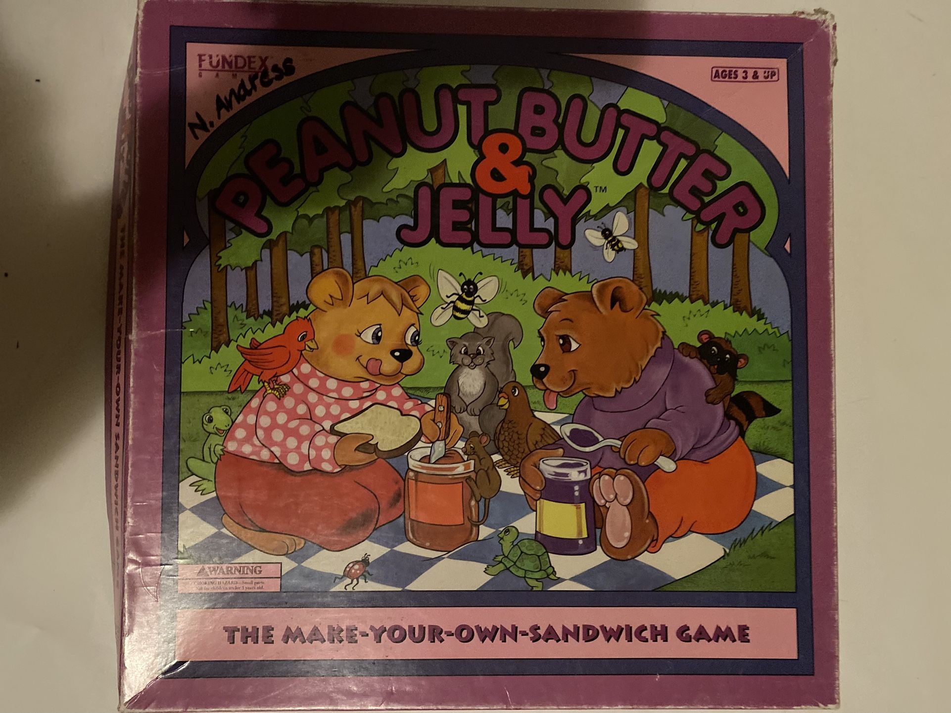 Fundex Peanut Butter & Jelly Collectible Board Game