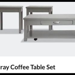 Gray Coffee Table Set - Bobs Furniture 