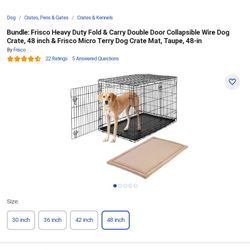 XL FRISCO BRAND HEAVY DUTY COLLAPSIBLE DOG CRATE- PRACTICALLY BRAND NEW AND PRICED TO QUICK SELL CANT BEAT IT AT $50 IN CENTER CITY NOW CAN MEET U