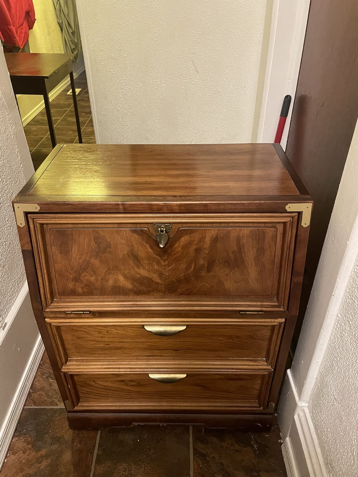 Secretary Dresser/ Cabinet Solid Wood
