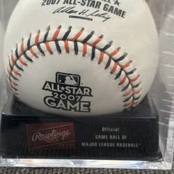 MLB 2007 All Star Game Official Ball Sealed In Case With Holograph Sticker