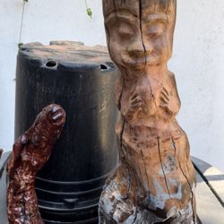 Handcarved Sculptures Driftwood And Manzanita