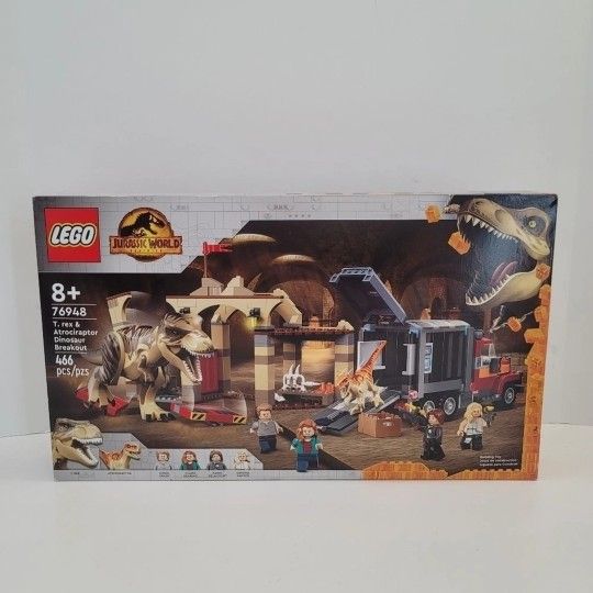 LEGO Jurassic World 76948 T. Rex Atrociraptor Dinosaur Breakout 466 Pcs Building