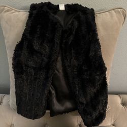 Beauties Faux Fur Vest Sz 7-8