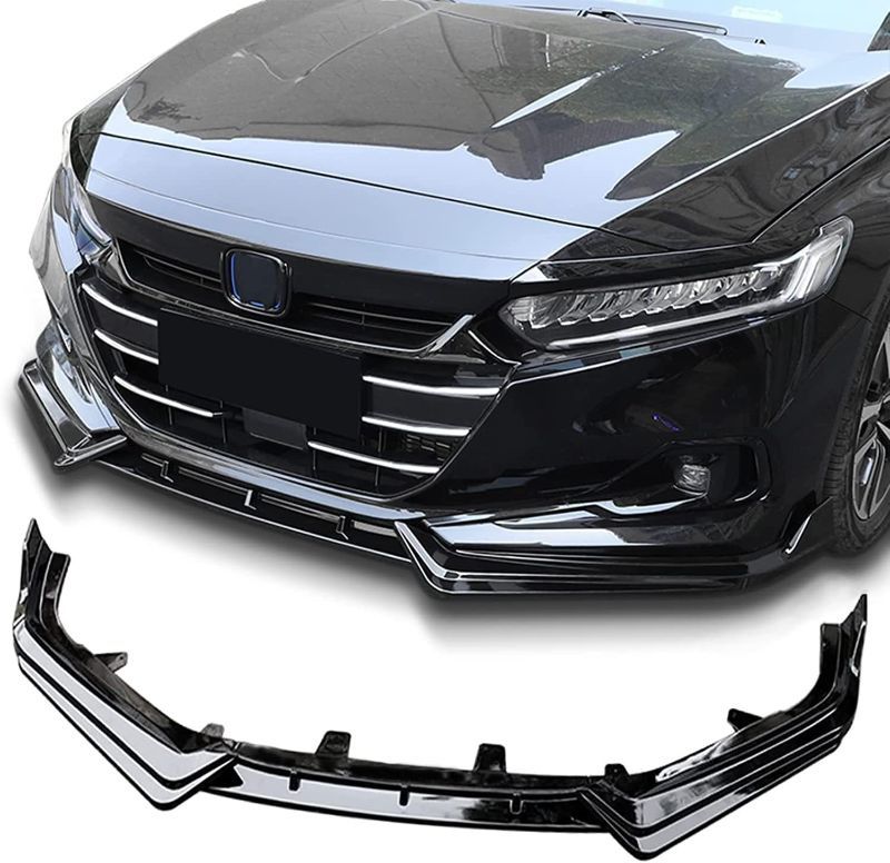 Archaic Front Bumper Lip Spoiler Compatible With Honda Accord Sedan SE/EX-L/LX/Touring 2021 2022, Splitter Under Chin Spoiler Body Kit Lower Sport Spo