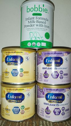 New Bobbie Organic & Enfamil NeuroPro Baby Formula Lot
