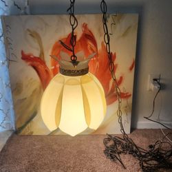 Vintage Hanging Tulip Lamp