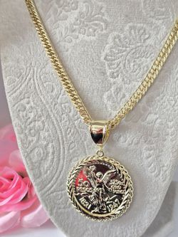 BRAZILIAN GOLD FILLED CHAIN WITH CENTENARIO 