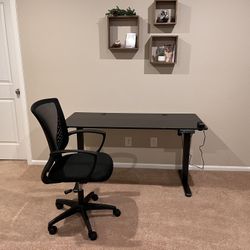 Standup desk And Chair 