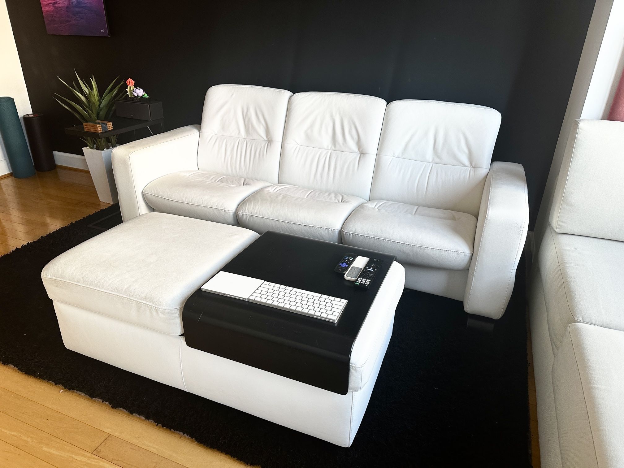 Ekornes Stressless - Genuine Leather Reclining Sofa W/ Ottoman