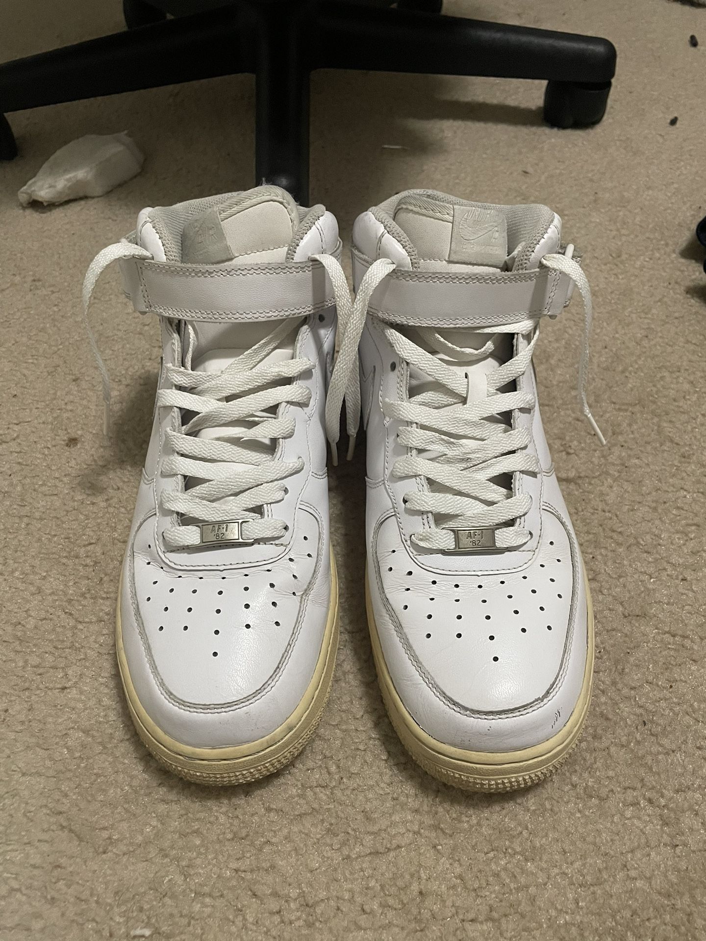 Nike High Top Air Force Ones With Velcro