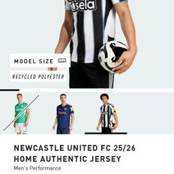 NEWCASTLE UNITED FC 25/26 HOME Authentic JERSEY 