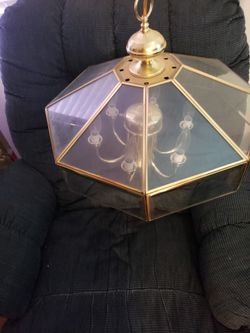 Used Chandelier Color Gold Light Fixture