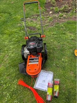 Like New Yard Force Walk Behind Trimmer 175cc With 22” Cutting Swath. Must Pickup