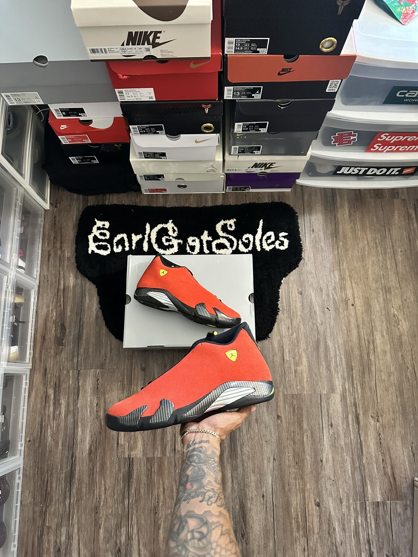 Jordan 14 Ferrari Size 13