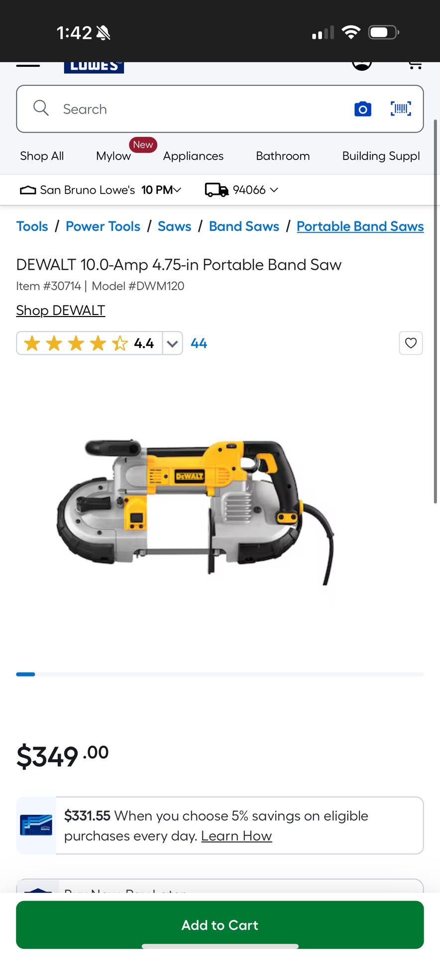 Dewalt Band Saw