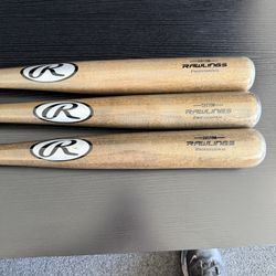New Professional Rawlings Birch Wood Baseball Bats