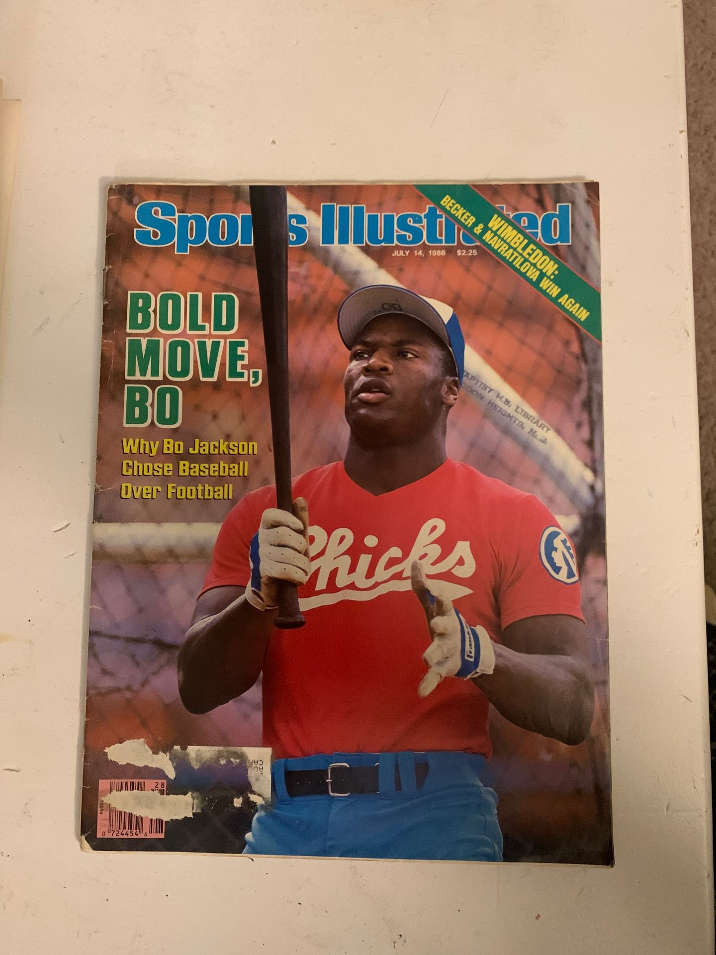 Sports illustrated July 14, 1986 Bo Jackson.