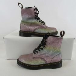 Dr. Martens Pascal Glitter Boots Women's 8 Multicolor Excellent Used Condition
