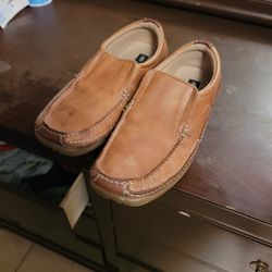 SKECHERS MEN SHOES LEATHER SIZE 8.5 MENS