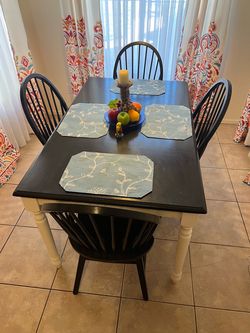 kitchen table and four chairs