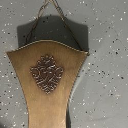 Gold Metal Hanging Door Wreath 