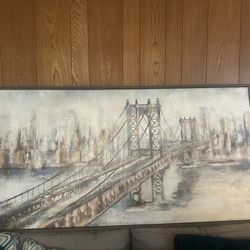 Painting of Brooklyn Bridge