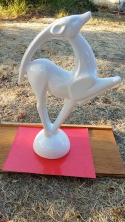 ROYAL HAEGER Vintage Art Deco Glazed Antelope