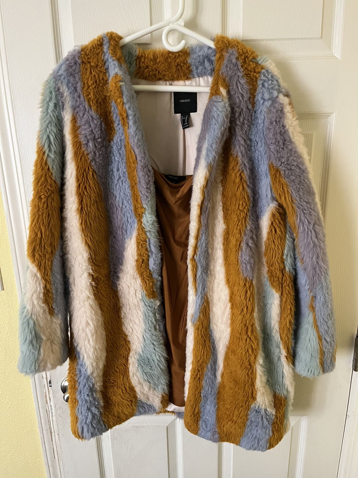 Fur Jacket and Mini Dress Combo