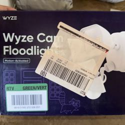Wyze WZEC3FL Outdoor Wi-Fi Floodlight Wired Home Security Camera BRAND NEW