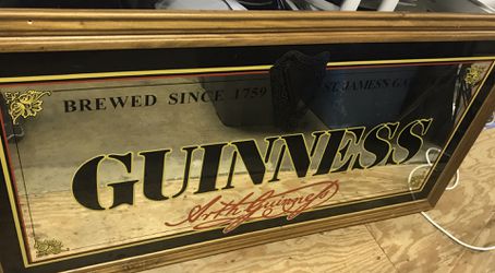 Guinness Vintage Mirror over 4 feet by 3 feet