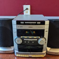 Philips FW-C100 Vintage Stereo System 