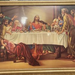 Vintage Painting Of The Last Supper