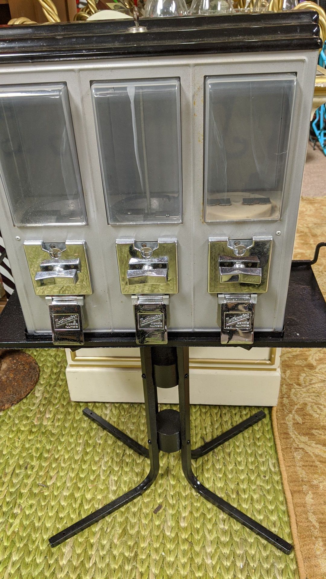 Northwestern Triple Play 3 bay candy vending machine