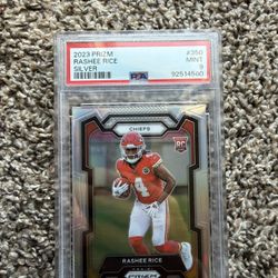 Rashee Rice Silver Prizm Rookie PSA 9