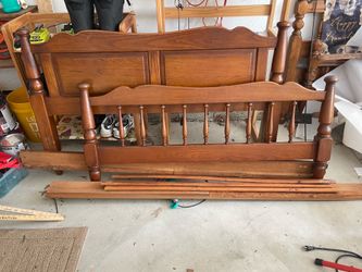 Full Size Solid Wood Bed Frame