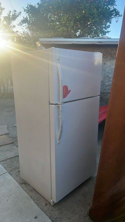 white fridge