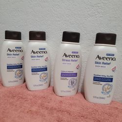 Cuatro body wash aveeno por $22