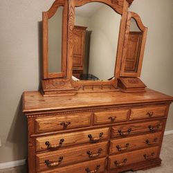 Bedroom Dresser and Headboard  Set