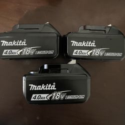 Makita Bateria 18v 4AH  $45 Cada Una Precio Firme 