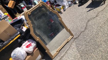 Gold Art Deco Mirror