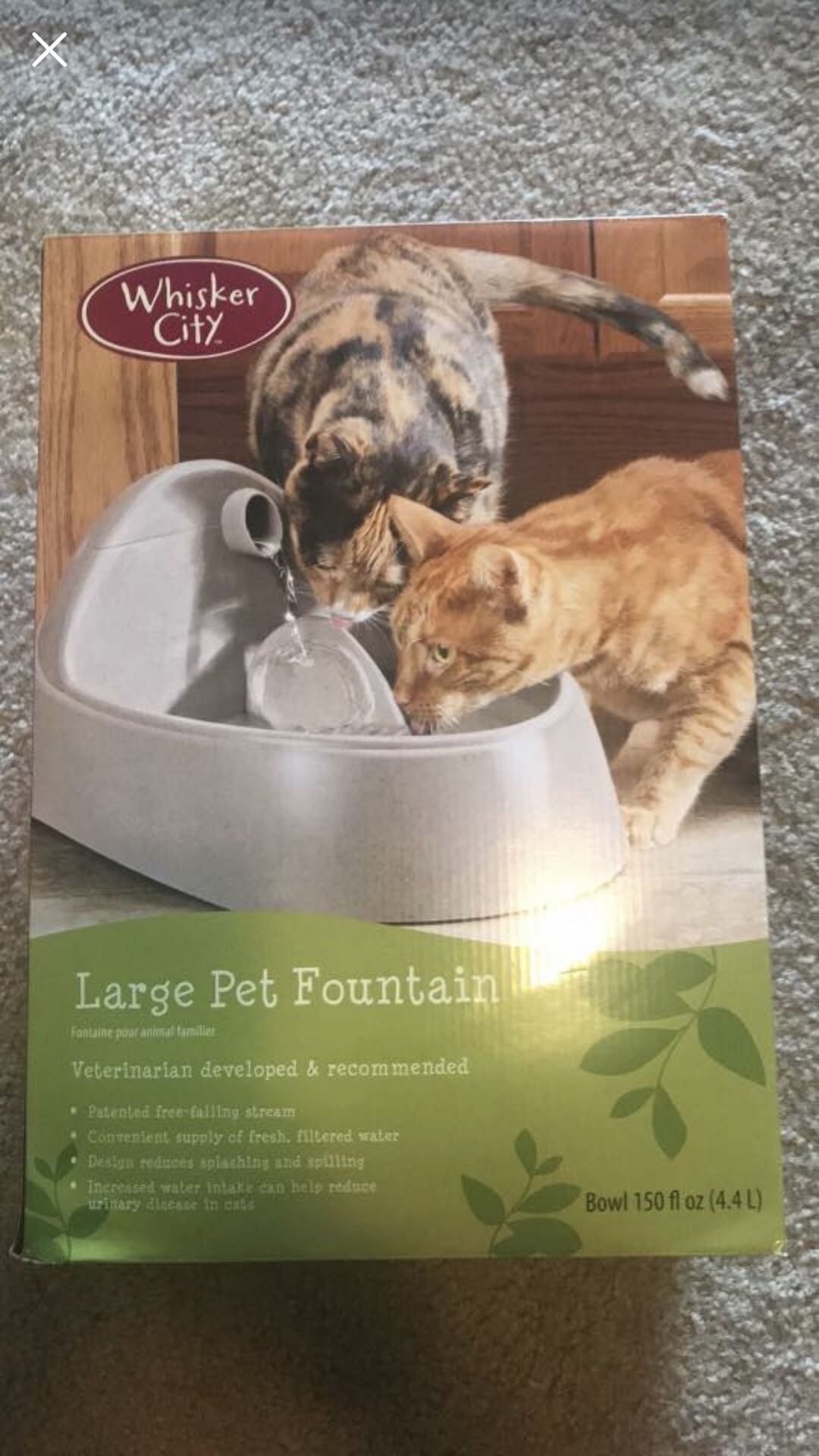 Whisker city large pet clearance fountain
