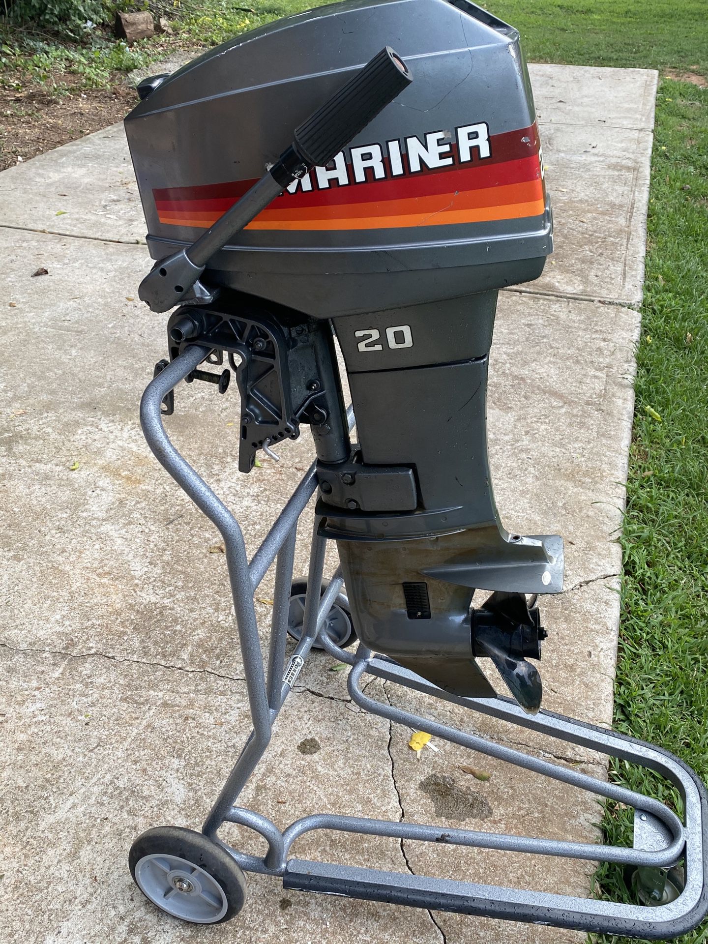 Mariner 20hp gas motor. Can be used for a small fishing/John boat. 1200.00 obo