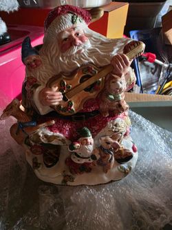 Santa cookies jar