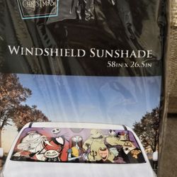 Disney NBX Characters Car Shade 58" x 27" FITS MOST CAR WINDOWS
